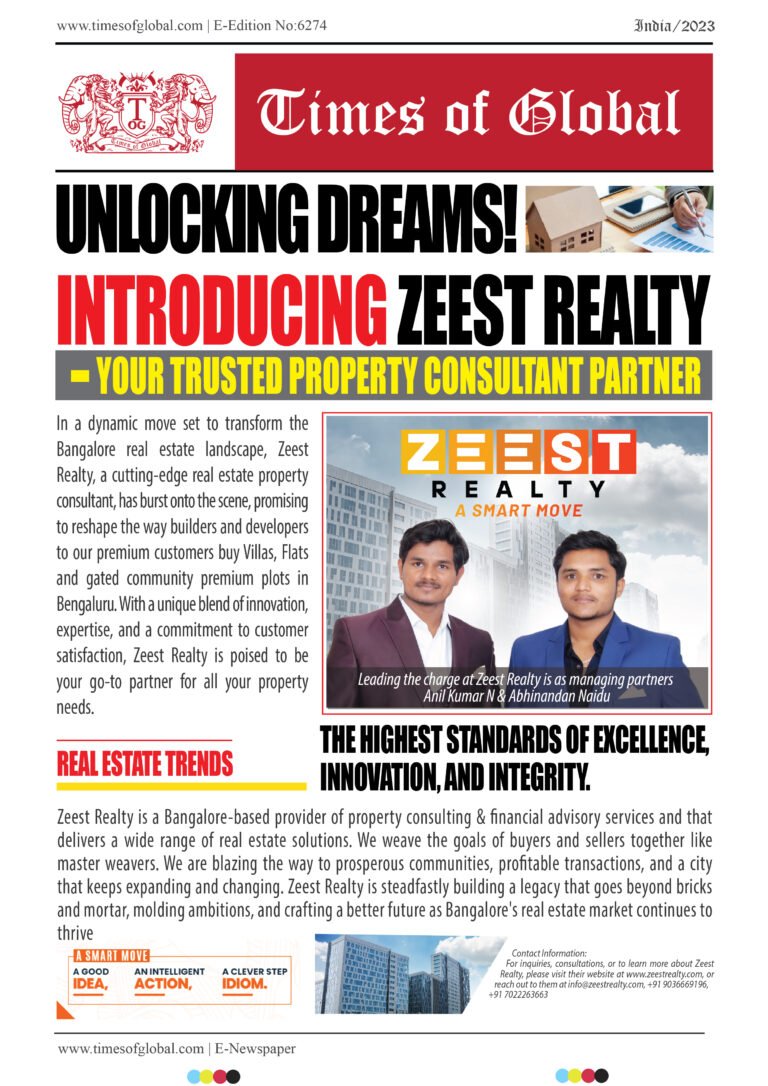 Zeest Realty, a cutting-edge real estate property consultant
